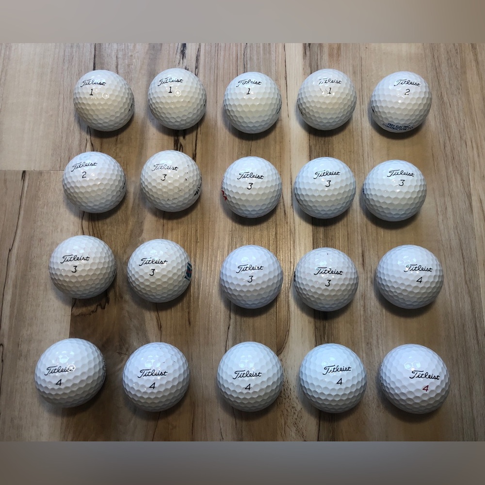 20 Titleist Pro V1 Pro V1x 392 332 Used Golf Balls Corporate Logo Practice Lot